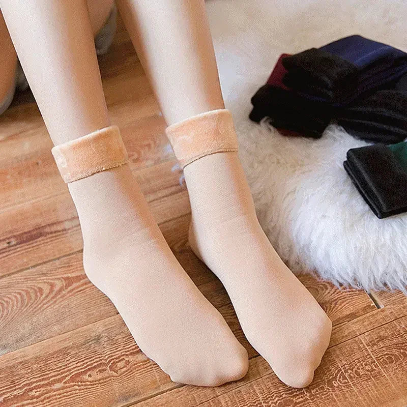 1 2 4 5Pair Women Winter Thicken Warm Short Socks Thermal Cashmere Qme