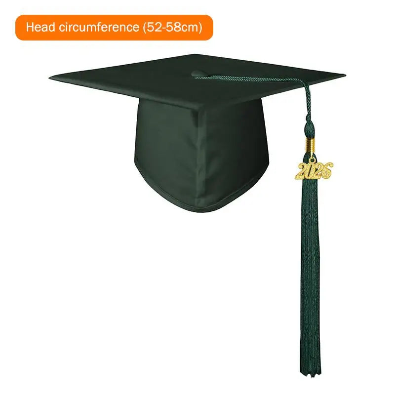 2026 Graduation Cap Headwear With Tassel For High School & Bachelor Degree Cap Unisex Graduation Dress Ceremony Hat Master Qme B6