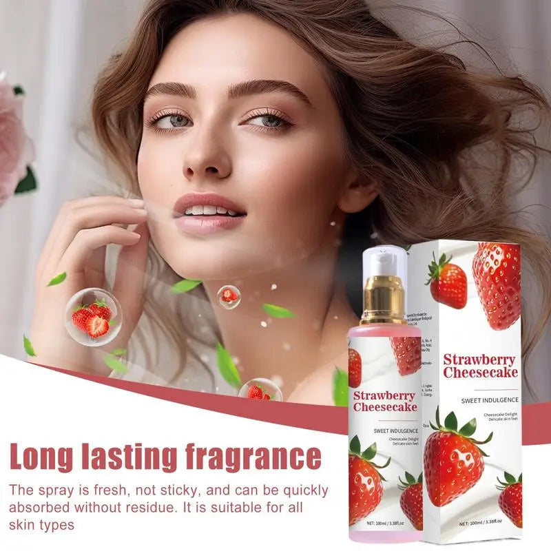 Strawberries Body Mist Long-lasting Cloth Refresher Strawberry Qme