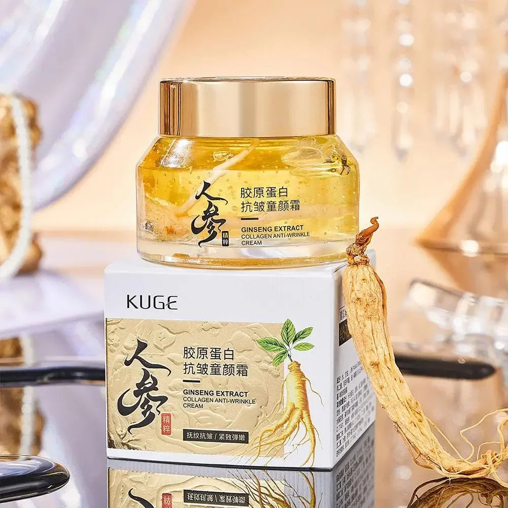 Gold Ginseng Face Cream Polypeptide Moisturizing Niacinamide Facial Serum For Skin Care Cream 24k Gold Ginseng Serum Qme