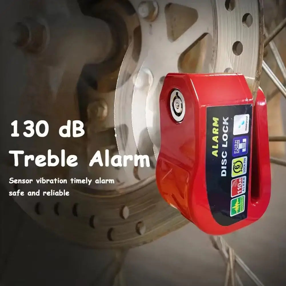Motorcycle Anti-theft Lock Alarm Safety Protection Padlock Motorcycle Scooter Disc Brake Lock Aluminum Alloy Motorcycle Accesso Qme