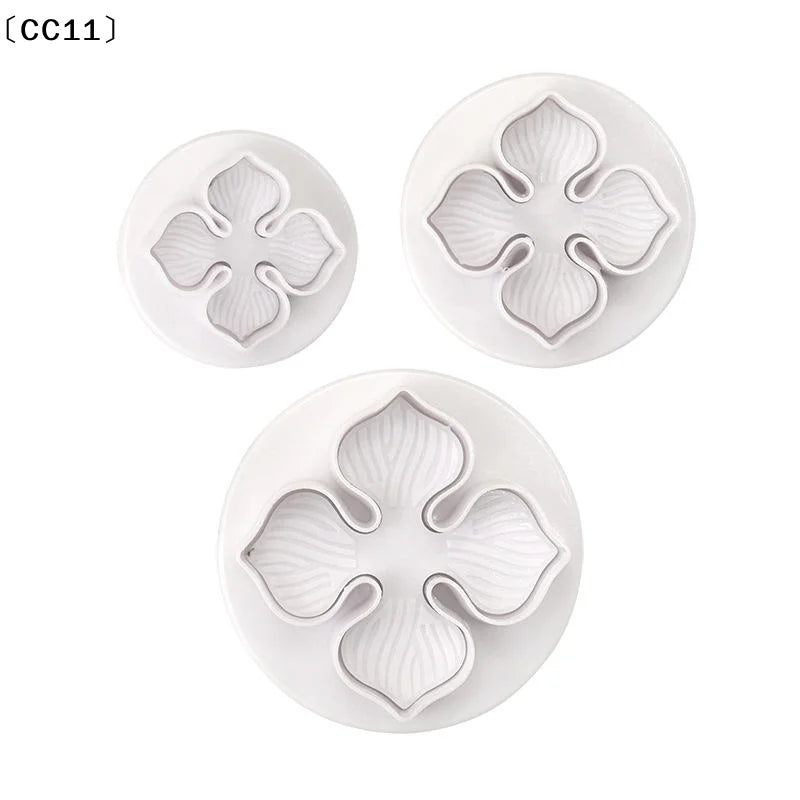 Plastic Hydrangea Fondant Cake Decorating Plunger Cutter Flower Qme
