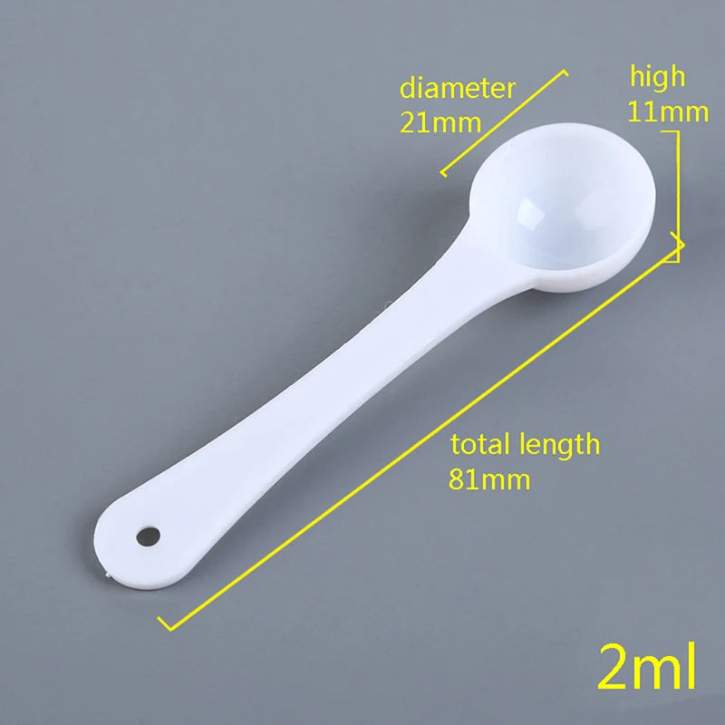 10Pcs 1g 3g 5g 10g Measuring Plastic Scoop Measuring Spoons Milk Powder Spoons. Qme A1 1g