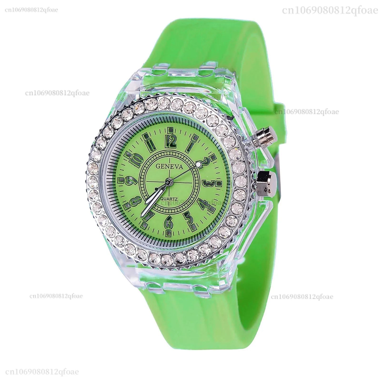 2026 Luminous Colorful LED Luminous Watch for Male and Female Students, Fluorescent Quartz Hand for Male and Female Students Qme Gn