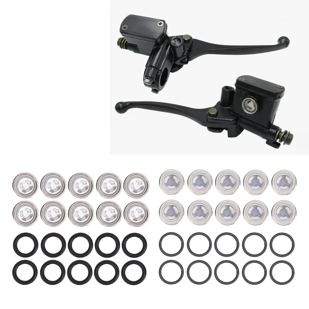 Brake Cylinder Reservoir Sight Glass Brake Master Cylinder Sight Glass with O for Motorcycle ATV Qme