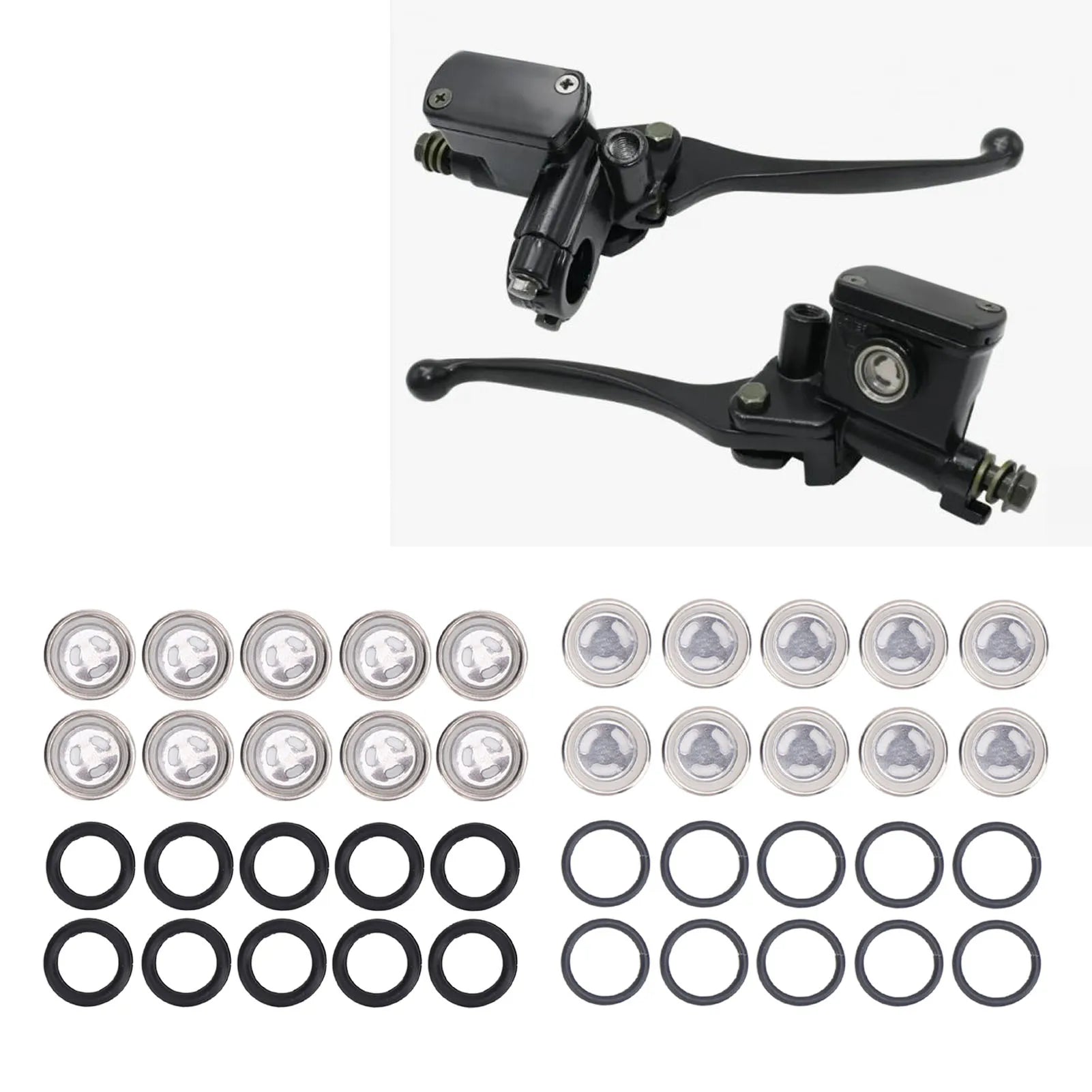 Brake Cylinder Reservoir Sight Glass Brake Master Cylinder Sight Glass with O for Motorcycle ATV Qme