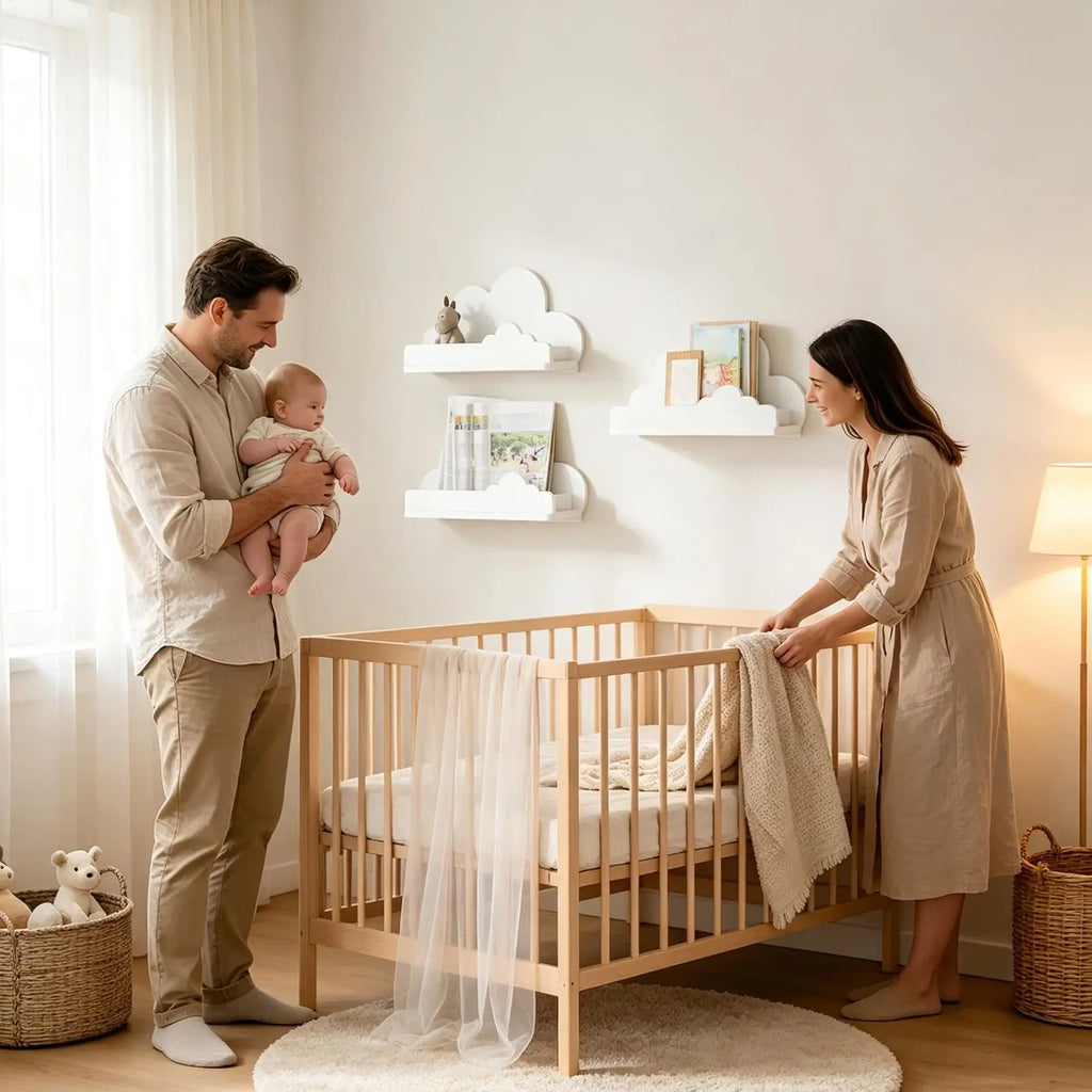 Wall Mounted Shelf 3 Aesthetic Cloud Modern Storage Floating Decor Qme China Mainland