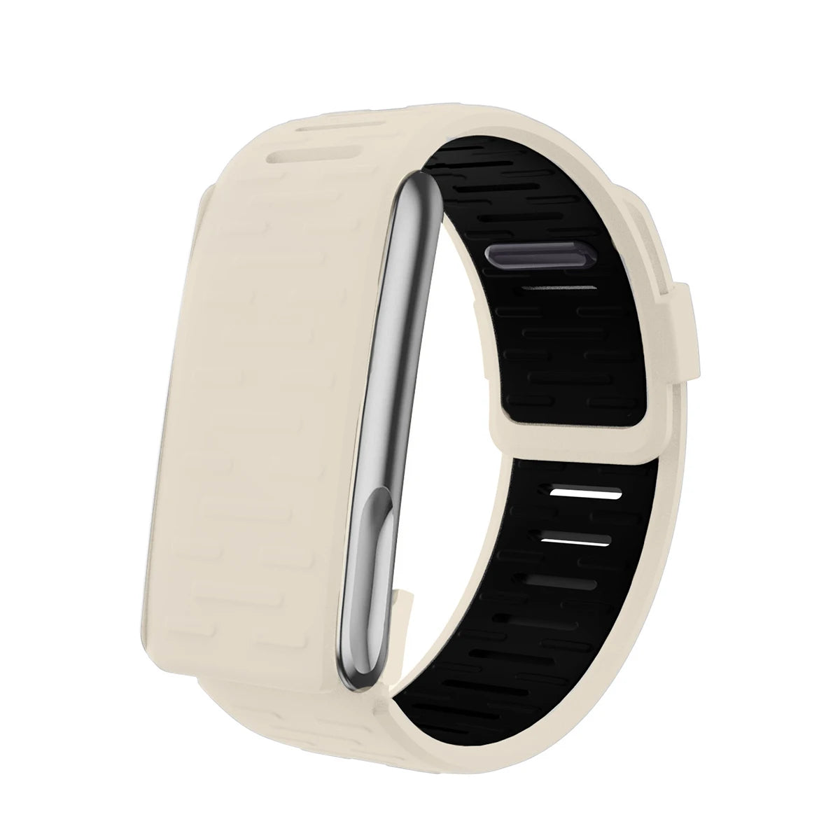 Silicone Sport Bands for Whoop5.0MG Strap Brecelet Adjustable Watch Strap Replacement Correa Breathable Straps for Whoop5.0 Band Qme Black Gray-5.0MG