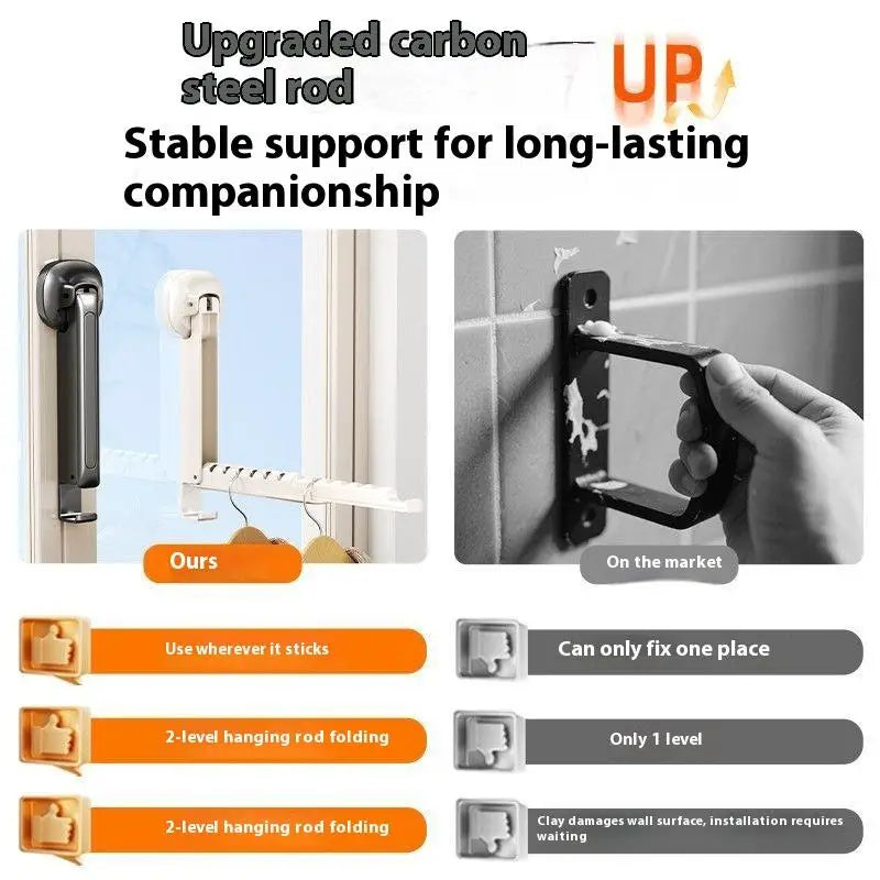 Foldable Retractable Portable Clothes Drying Folding Racks Qme
