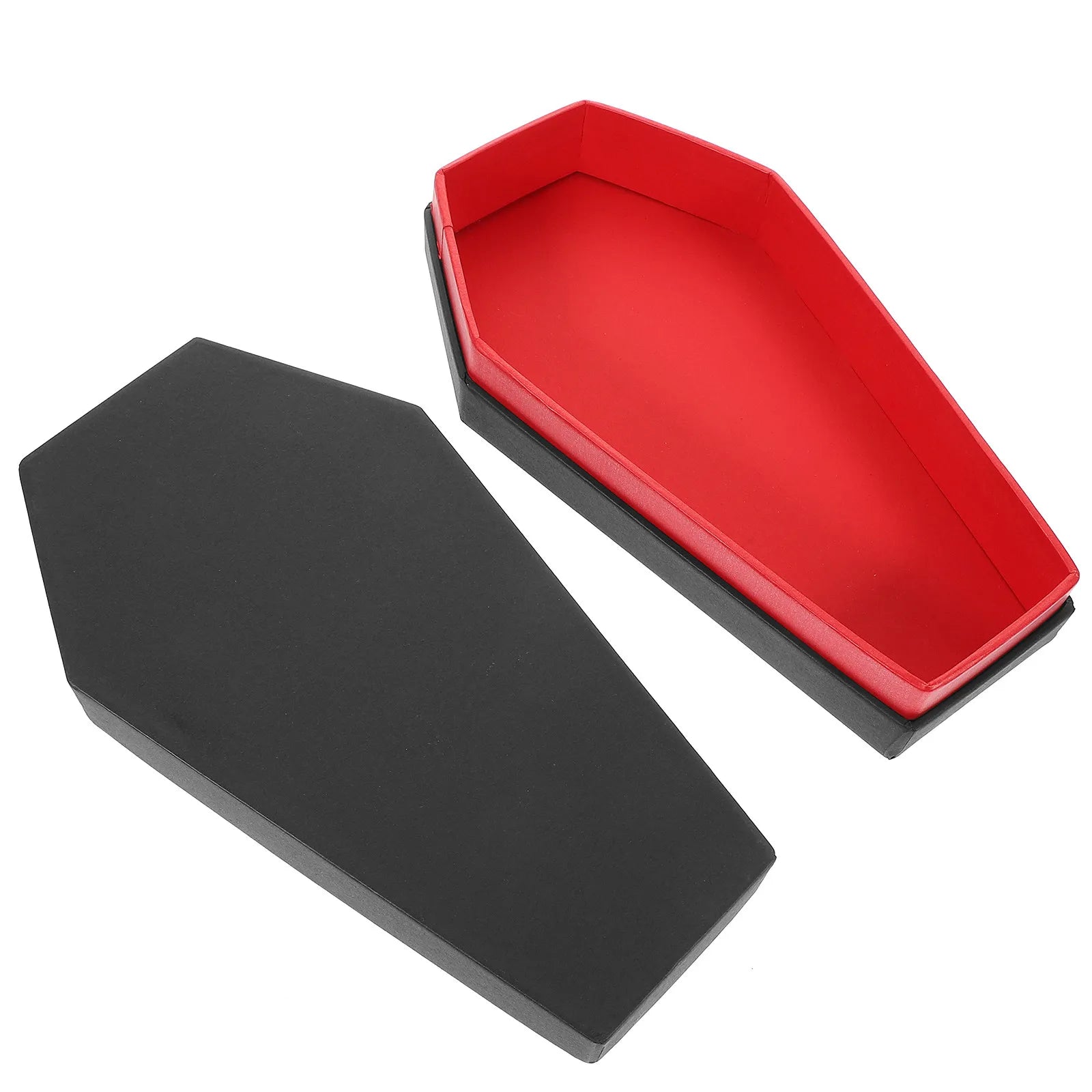 Halloween Coffin Gift Box Gothic Jewelry Storage Box Small Mini Coffin Shaped Organizer for Rings Earrings Necklaces Bracelets Qme