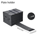 Felt Plate Dish Cup Storage Bag Holder Thicken Camping Tableware Containers Motorhome Kitchen Cupboard Layered Organization Qme Mid grey(Plate)