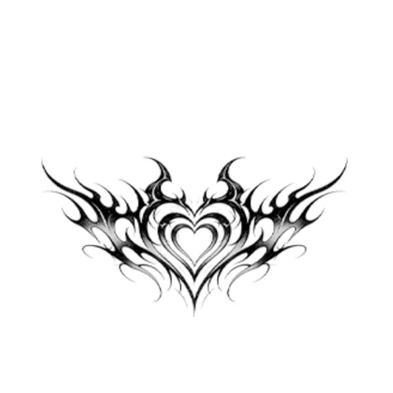 Sexy and charming body temperature-changing tattoo sticker, waterproof and sweatproof, realistic tattoo on the abdomen and chest Qme