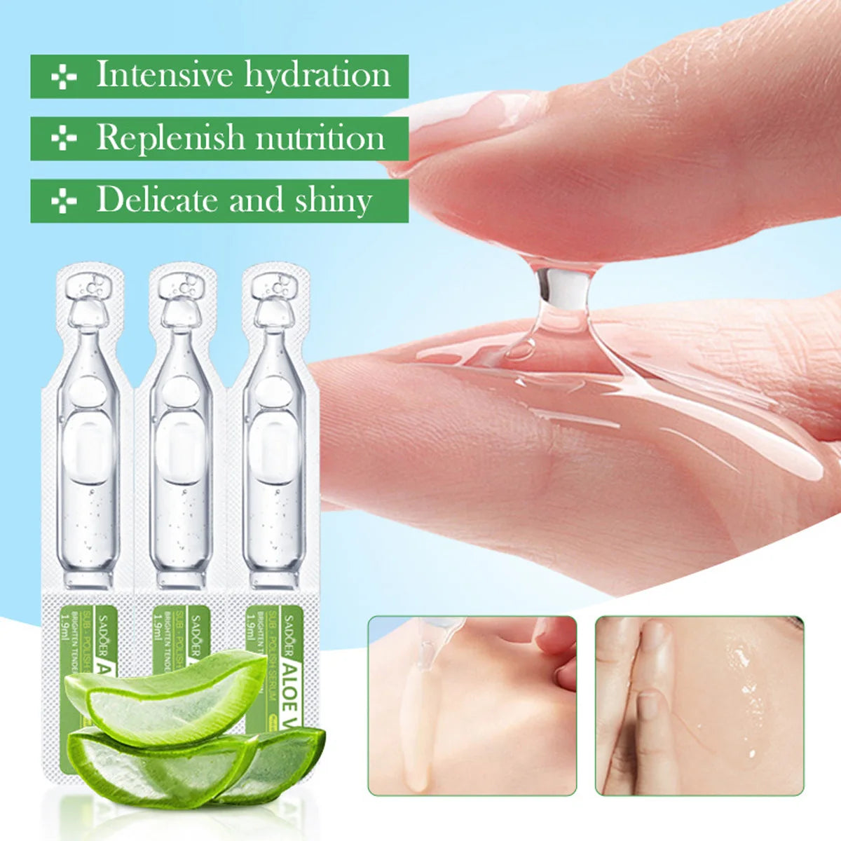 Aloe Vera Moisturizing Essence Portable Travel Business Trips Qme