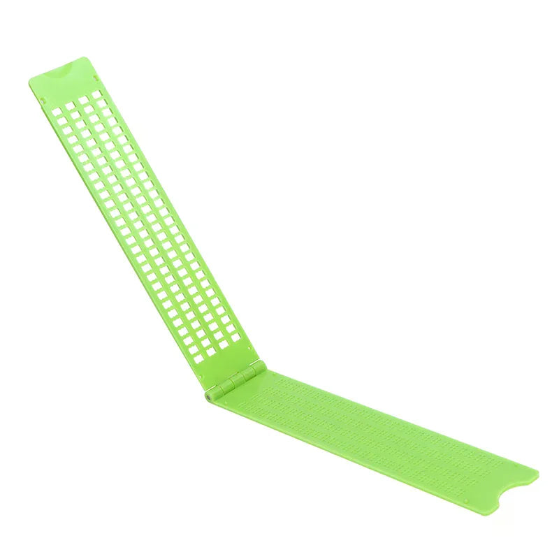 Plastic Braille Writing Slate School Portable Practical Stylus Qme