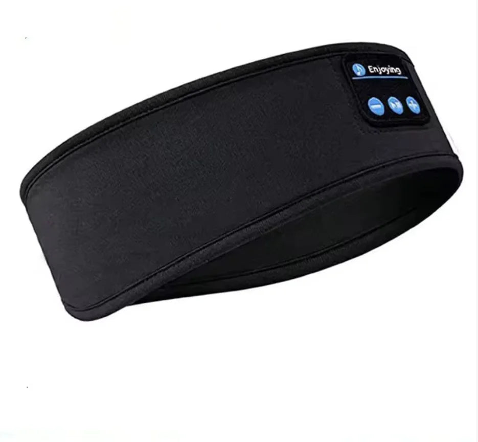 Cross-border Bluetooth Music Sleep Blindfold Comfortable Headset Qme black