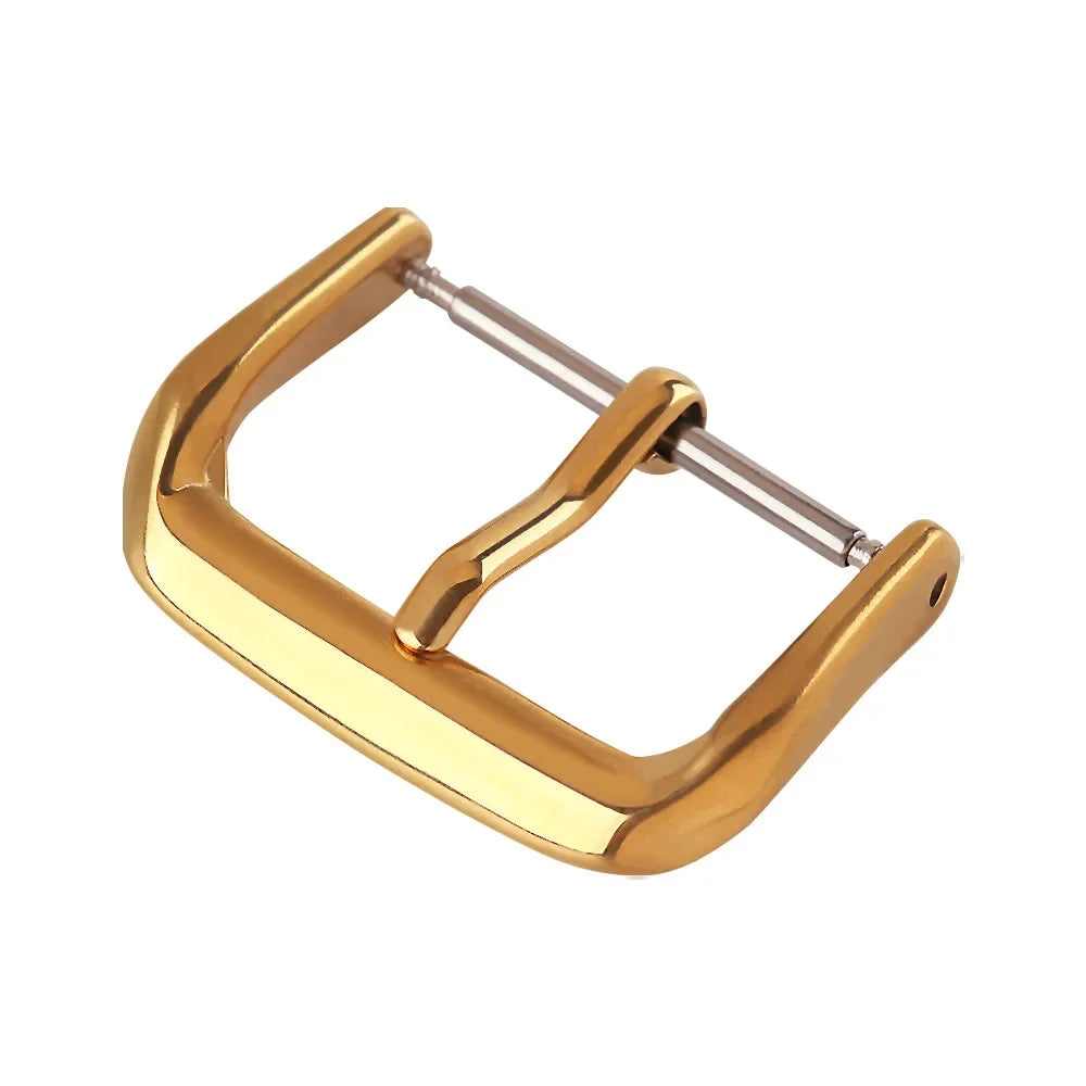 Stainless Steel Watch Pin Buckle 8/10/12/14/16/18/20/22/24mm Replace Metal Silver Black Watchbands Strap Clasp Watch Accessories Qme 18mmG