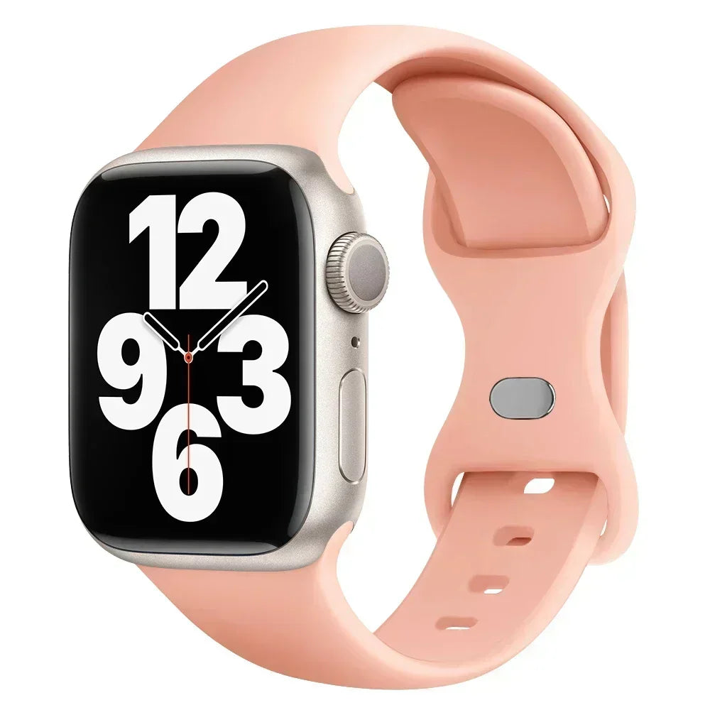 Silicone Band Apple Watch 10 9 8 7 6 5 4 3 SE Strap IWatch Ultra 2