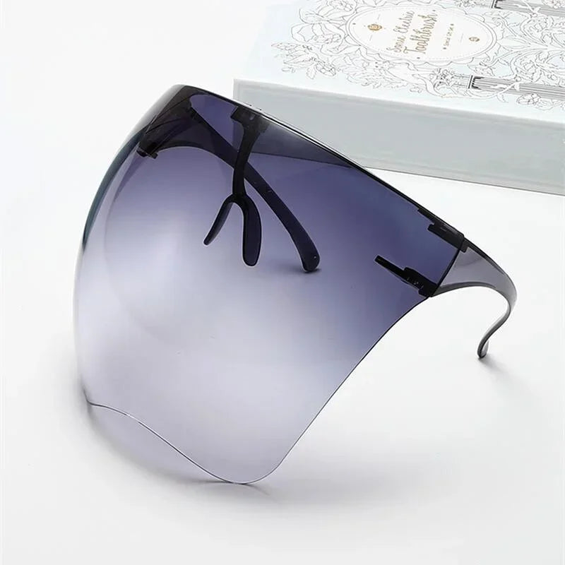 2pcs Protective Faceshield Glasses Sunglasses Transparent Anti-fog Anti-splash Protective Mask Full Face Covered Safety Qme
