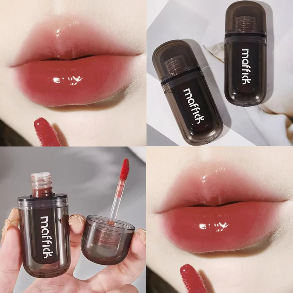 Waterproof Sweat Proof Non Smudging Small Black Tube Lip Gloss Qme A3-08-05