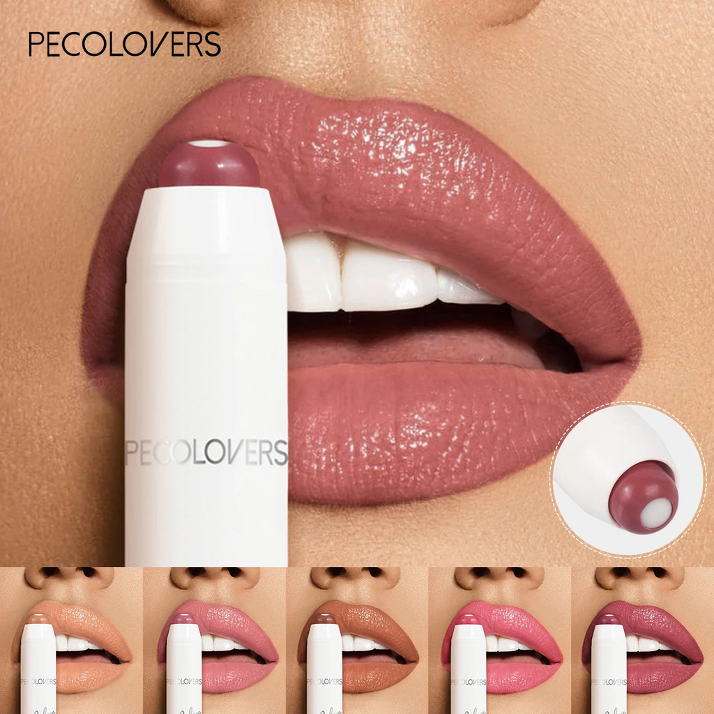 6 Colors Lipstick Pen Waterproof Red Lipstick Non-stick Cup Makeup Lip Liner Pen Cosmetics Qme