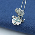 Seven Princess Shell Necklace Cosplay Anime Mermaid Melody Pichi Pichi Pitch Women Pendant Neck Decoration Jewelry Festival Gift Qme Sky Blue