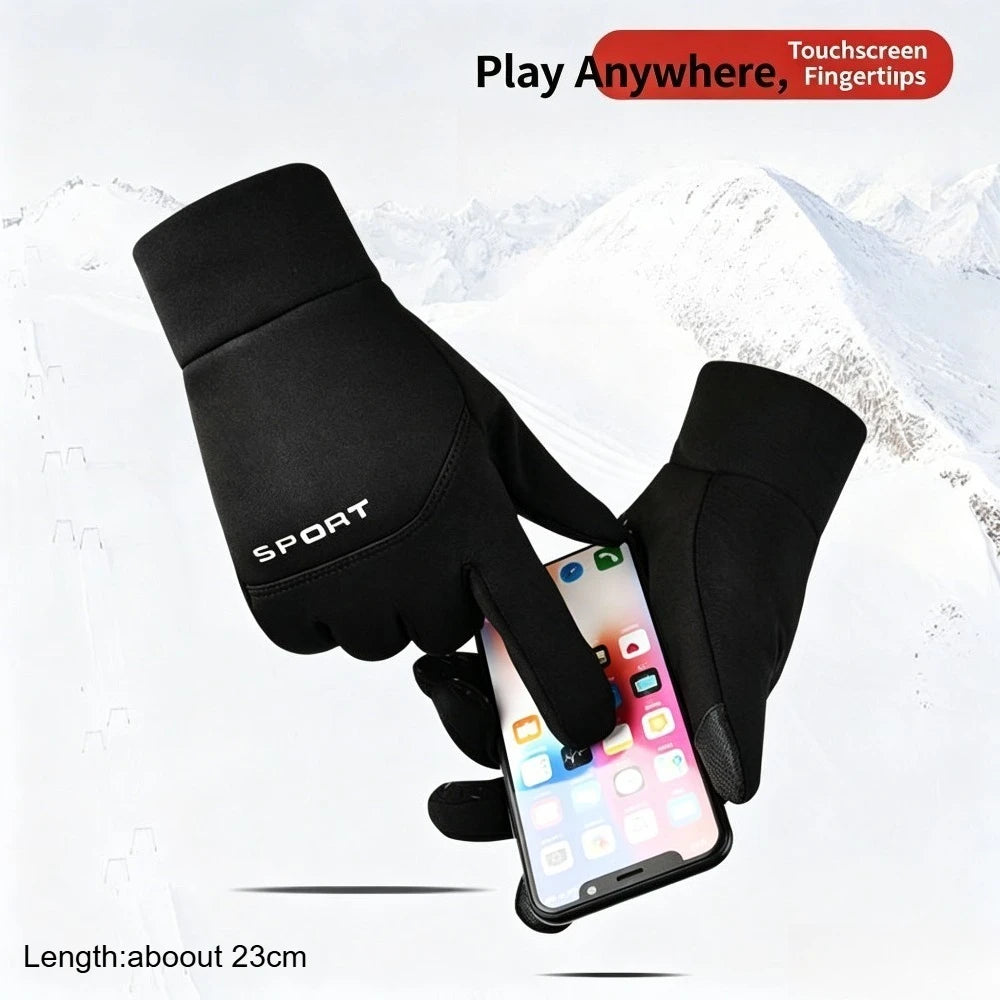 Winter Touchscreen Gloves For Men Women, Thermal Anti-slip Sports Gloves For Cycling, Running, Hiking Qme