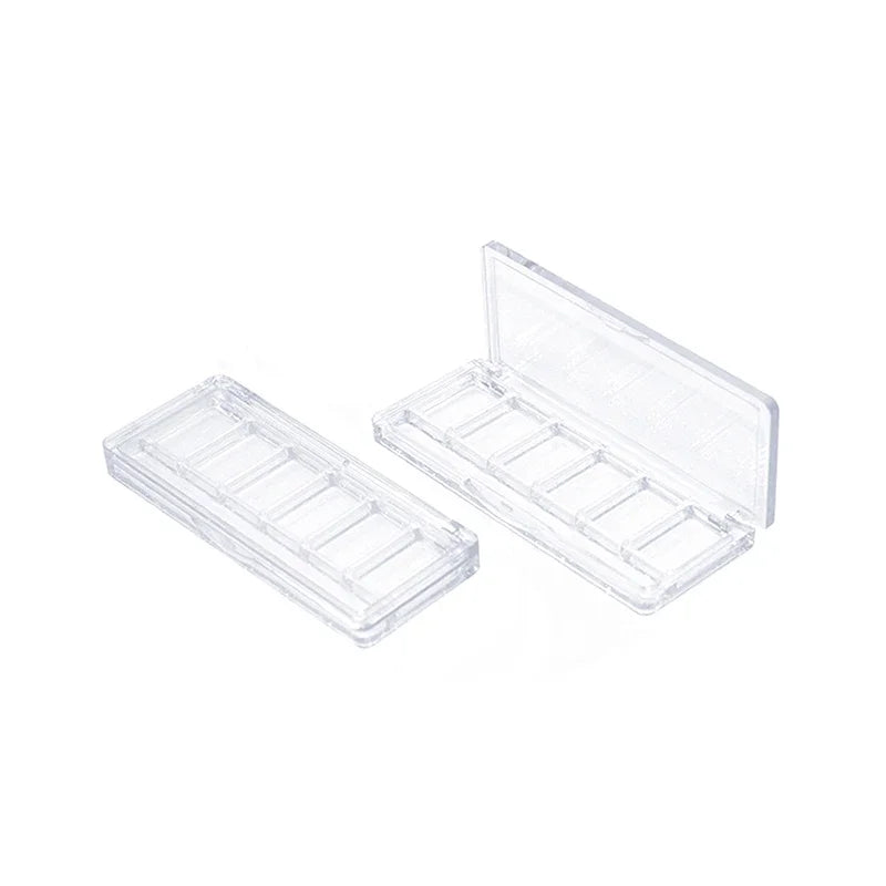6-Grids Refillable Blusher Makeup Palette Cosmetics Case Holder DIY Qme