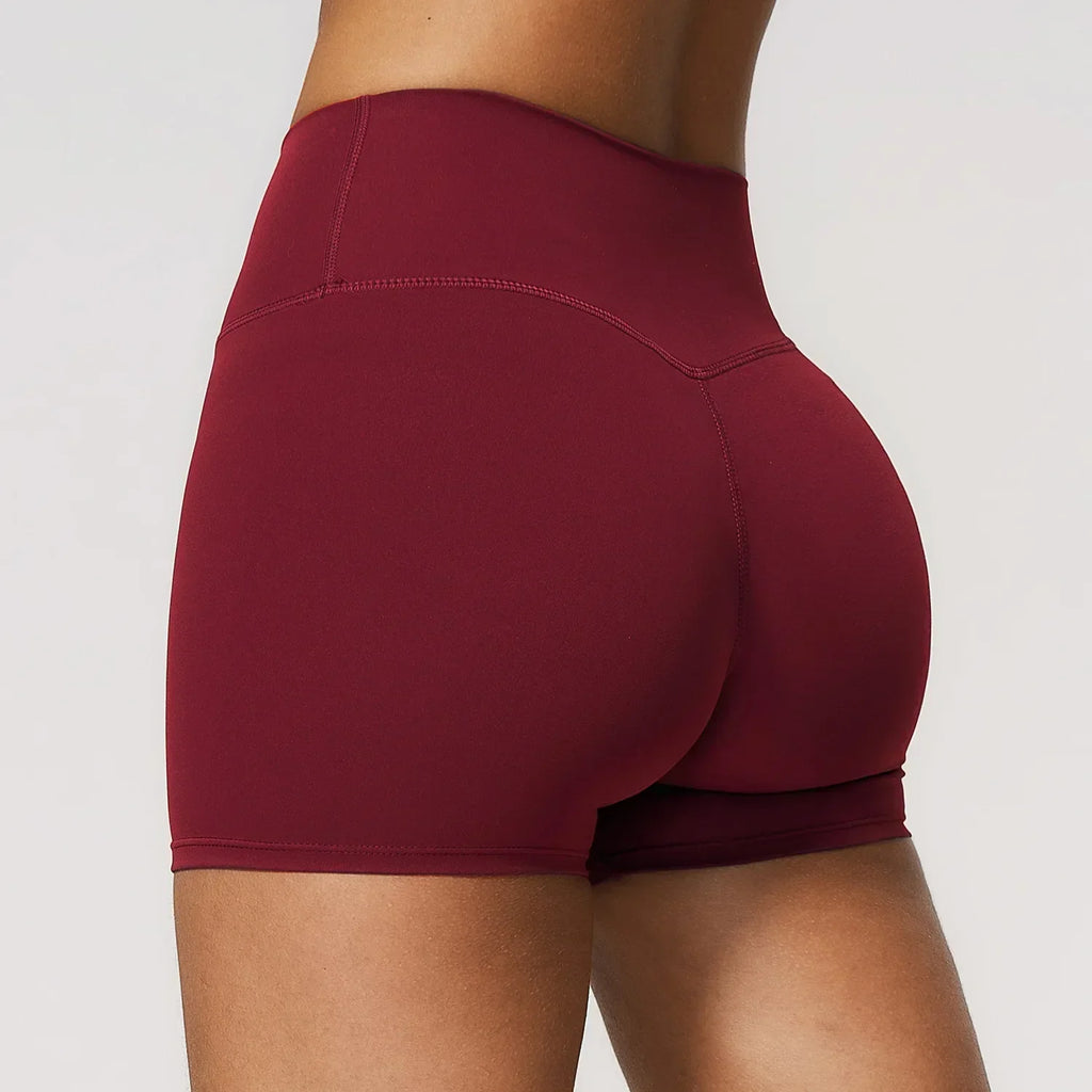A Women's Summer Shorts Low Waist Seamless Shorts Gym Shorts Yoga Shorts Running Shorts and High Stretch Cycling Training Shorts Qme