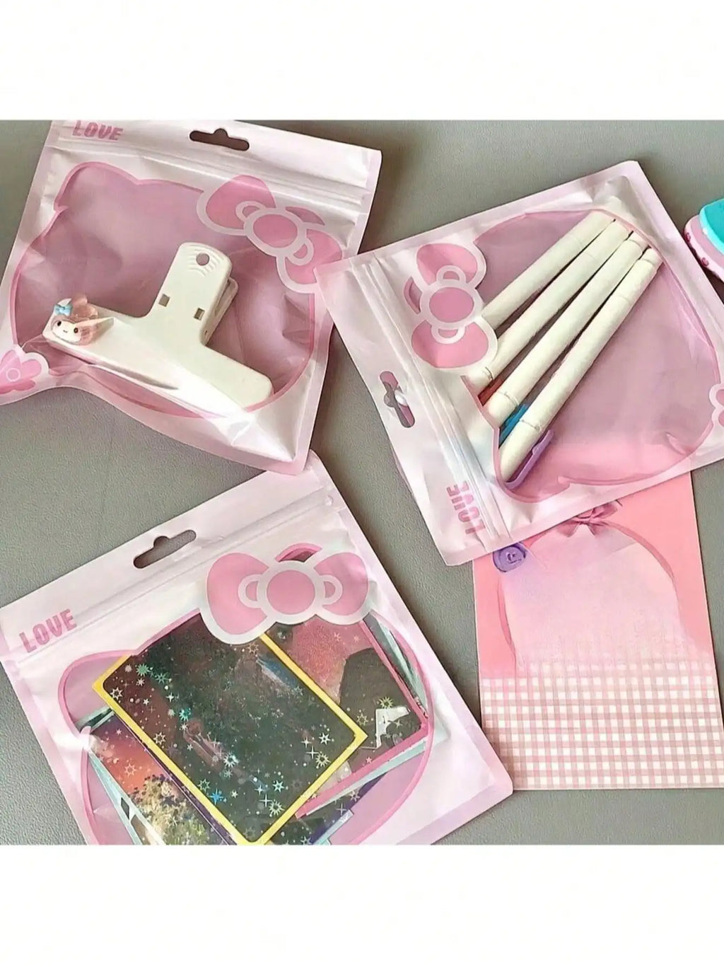 Jewelry Self Sealing Bag Cosmetic Storage Plastic Cartoon Nail Art Qme