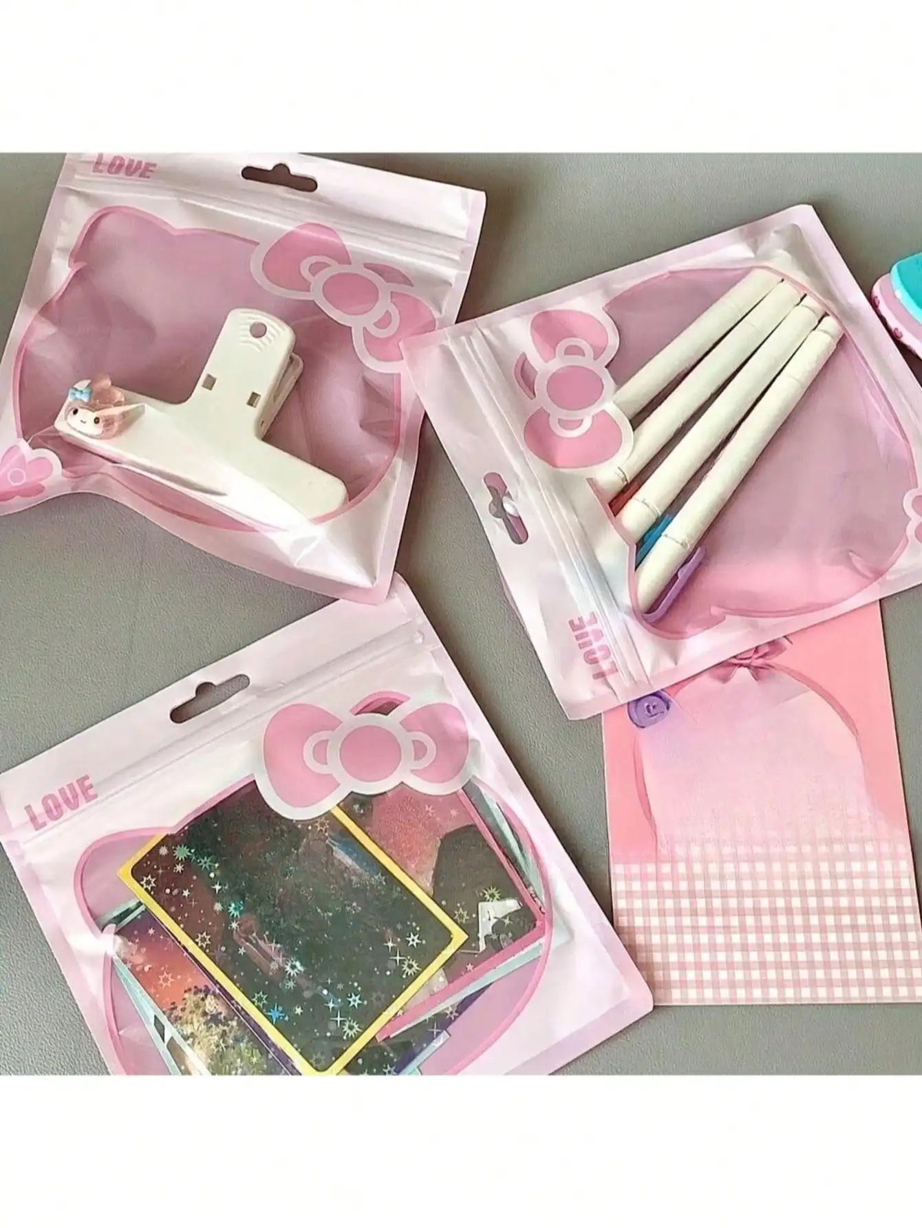 Jewelry Self Sealing Bag Cosmetic Storage Plastic Cartoon Nail Art Qme