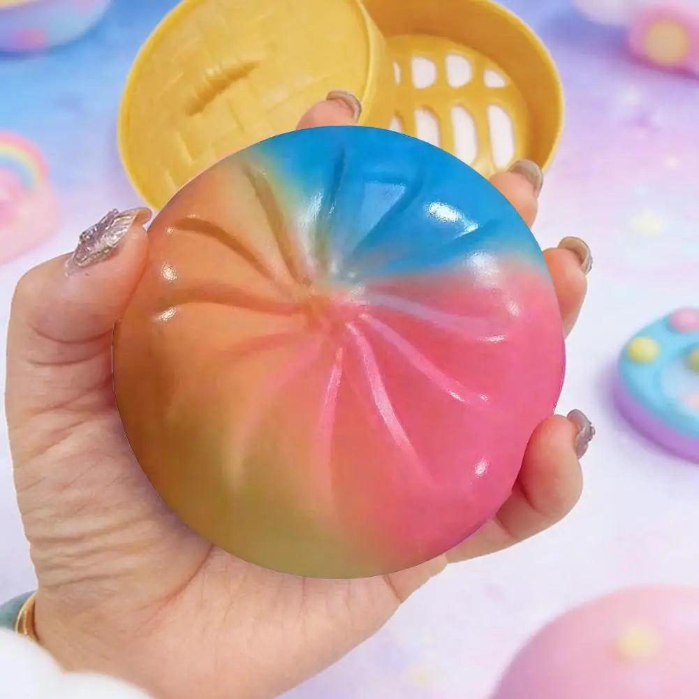 Simulation Flash Dumpling Pressure Ball Slow Rebound Soft Pinch Decompression Office Home Decorat Children Adults Birthday Gifts Qme
