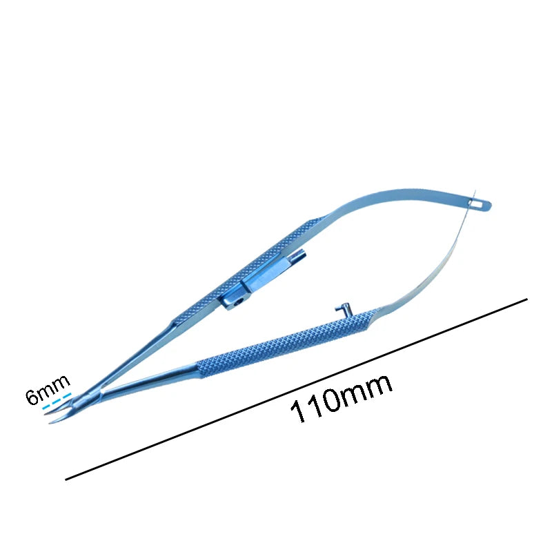 Titanium Alloy Castroviejo Needle Holders Lock Without Curved Forceps Qme