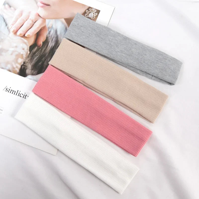Simple Sports Headbands Women Cute Wash Face Make-up Fitness Running Qme A5