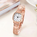 Moda feminina relógios simples pequeno mostrador analógico relógio de quartzo reloj mujer meninas relógio presente Qme 5