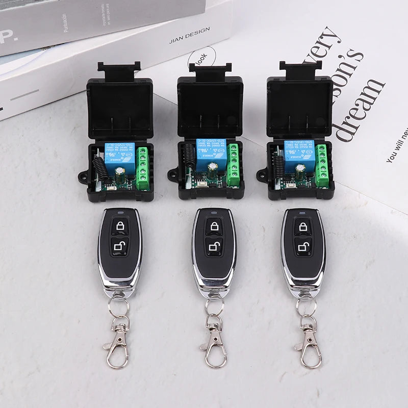 Universal Gate Remote Control Switch DC 12V RF 433 Mhz Asking Code Qme