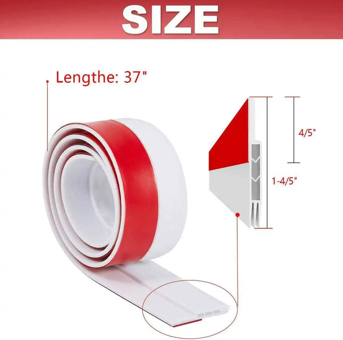 1 Roll Self-adhesive Three-layer Hollow Door Seam Bottom Sealing Qme