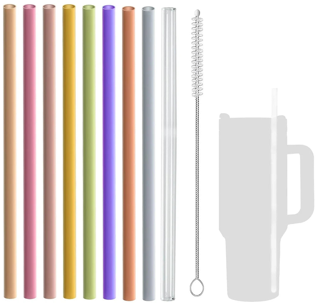 Reusable Straws Cleaning Brush Replacement Silicone Stanley Quencher Qme Default Title