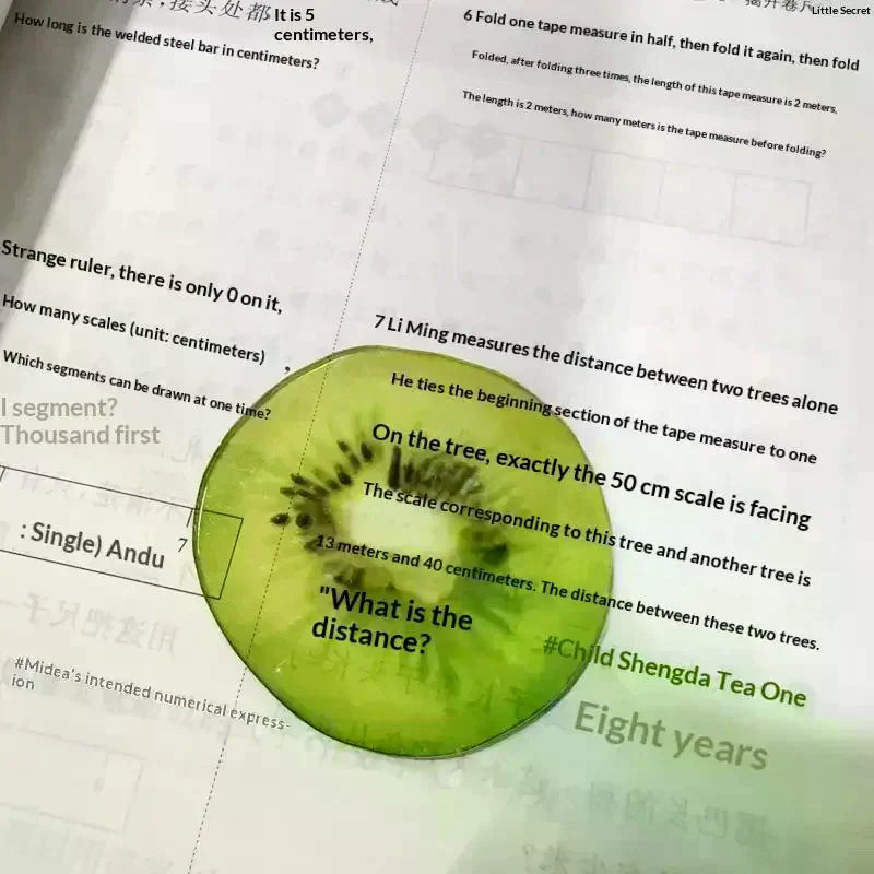 Reading Bookmark Simulation Fruit Desktop Decor Eye-catching Birthday Qme