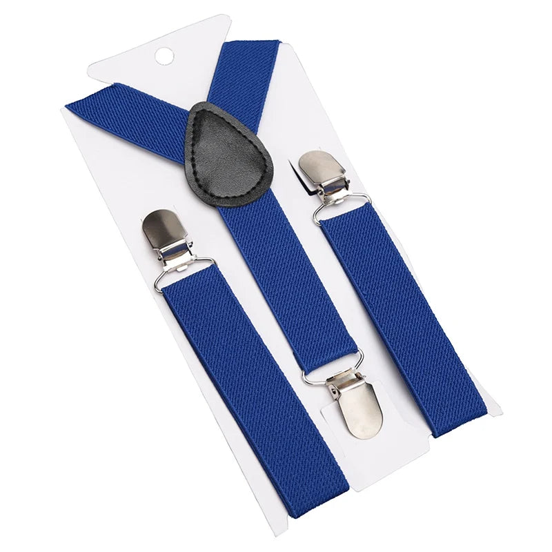 Kids Suspenders Soild Fashion Children Boys Braces Girls Adjustable Suspenders Kid Designer Belts Baby Wedding Accessories Qme ROYAL BLUE China Mainland