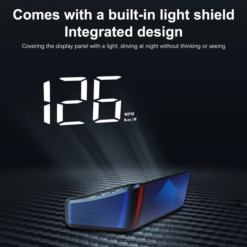 Car Speedometer HUD GPS Head Up Display Digital Speed Meter Qme