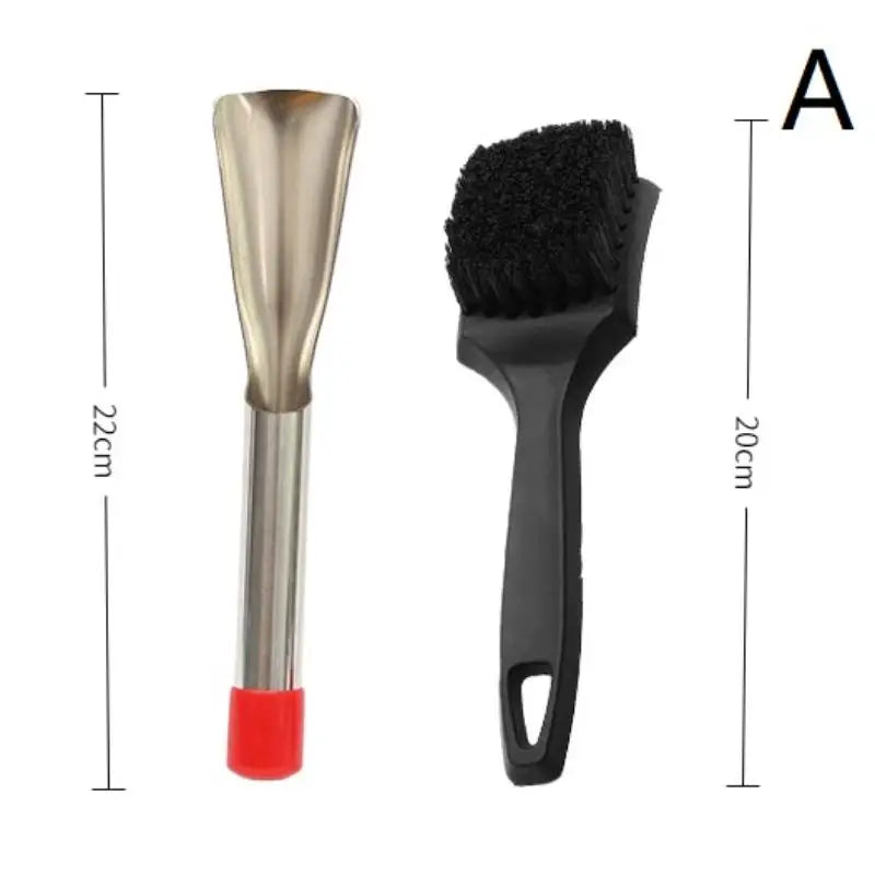 Lawn Mower Cleaning Kit Efficient Scraper & Brush Stainless Steel Ergonomic For Professional Lawn Maintenance Garden Tool Set Qme A