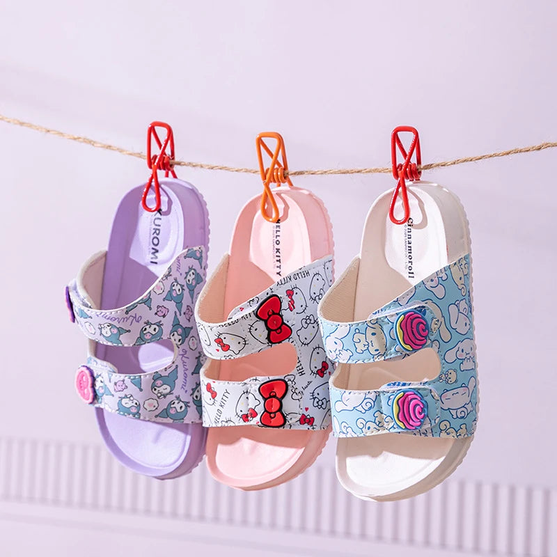 Hello Kitty Cartoon Flip-Flops Cute, Non-Slip Flip-Flops for Students Melody Lightweight Home and Bathroom Flip-Flops Qme