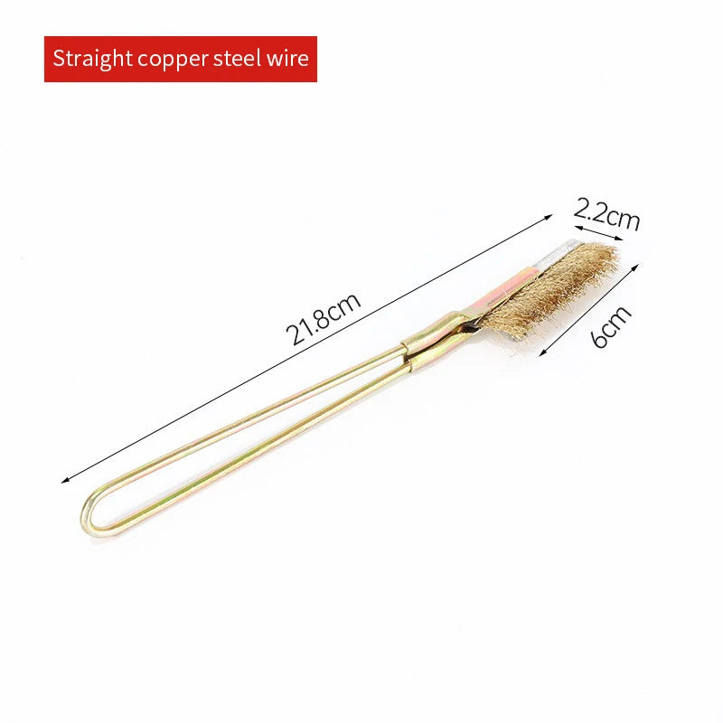 Stainless Steel Wire Brush Gap Groove Cleaning Tools Multi-function Qme Zhi Gold
