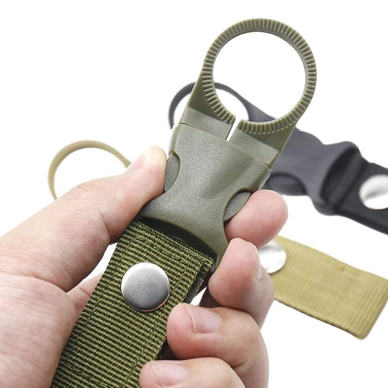 Webbing Buckle Hook Water Bottle Holder Clip Outdoor Nylon Climb Qme