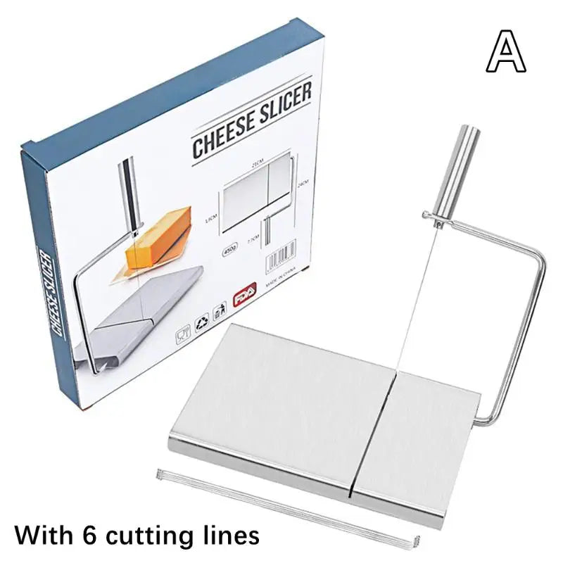 Stainless Steel Cheese Cutter Measurements Heavy Duty Butter Baking Qme A