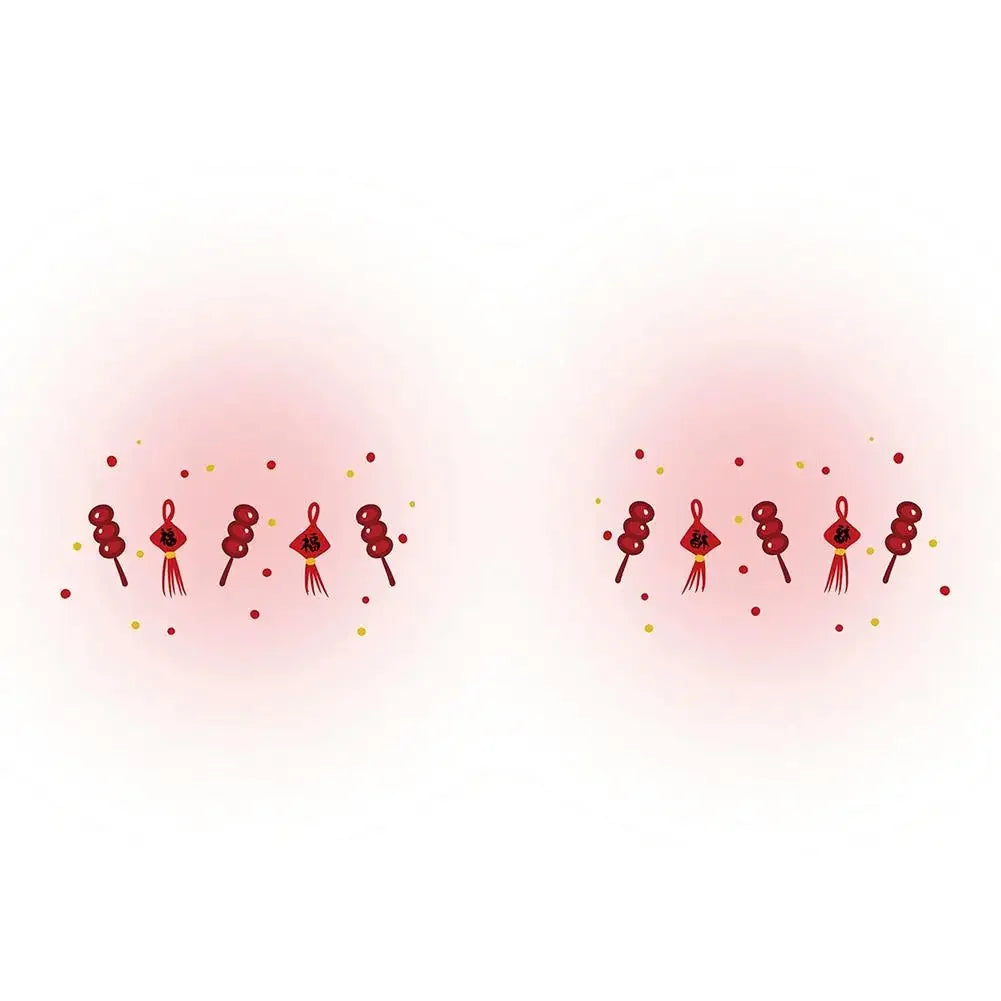 2026 New Year Face Decals Easy-Apply Festive Makeup Stickers For Parties Temporary Waterproof Facial Decor Tattoo Accessori M3M6 Qme P CN