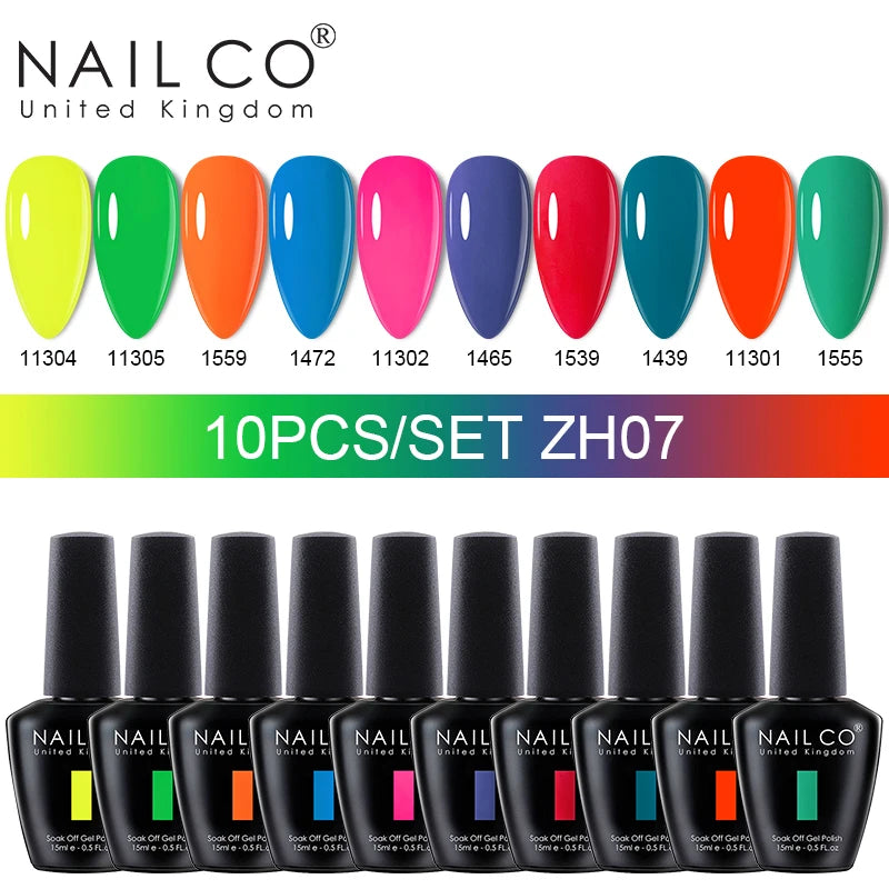 NAILCO Jelly Macarone Gel Polish Nail Art All Manicure Semi-permanent