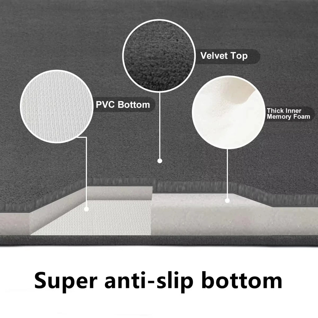 Super absorbent floor mat, super absorbent bath mat, super anti slip coral velvet bathroom floor mat, door mat Qme