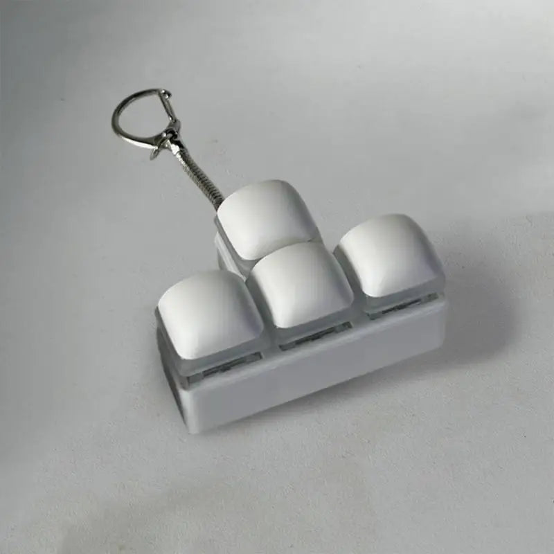 Bread Design Fidget Keychain Key Button Keycap Finger Keyboard Cap Qme No lights H