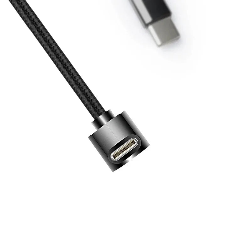 90 Degree Elbow Type-c Cables 20V 3A 60W PD Fast Charging Type C To Type C Male to Male USB Type-C For iPhone Type C Quick Wire Qme